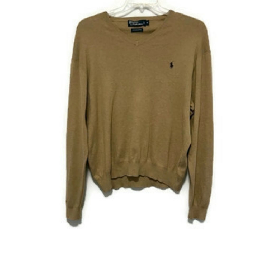 Polo by Ralph Lauren men’s brown sweater Sz XL